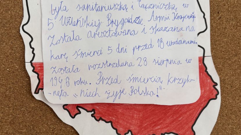 Zdjęcie przedstawia pracę wykonaną przez ucznia klasy 3G.