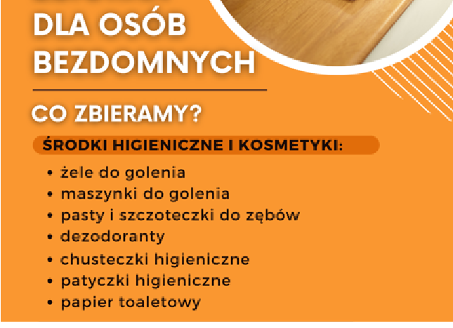 W naszej szkole odbędzie się zbiórka darów rzeczowych organizowana przez Dzieło Pomocy św. Ojca Pio. Organizacja zajmuje się pomocą bezdomnym już od 1999 r. W naszej szkole zbierane będą artykuły higieniczne: żele do golenia, maszynki do golenia, pasty i szczoteczki do zębów, dezodoranty, chusteczki higieniczne, patyczki higieniczne, papier toaletowy. Zbiórka będzie trwała od 19.02.2026 r. do 06.03.2026 r., pudła do zbiorki znajdują się przy głównym wejściu do szkoły, wejściu od strony oddziału przedszkolnego oraz w przy wejściu do budynku Wieliczanki. Serdecznie zapraszamy i zachęcamy do pomocy! Więcej informacji na temat zbiórki pod adresem: https://dzielopomocy.pl/o-nas/nasza-misja/ . Pozdrawiamy, Zespół ds. wolontariatu