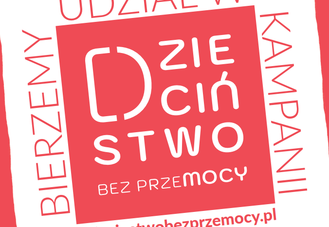 Logo kampani dzieciństwo bez przemocy